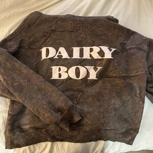 Dairy Boy River Camo Hoodie Pink